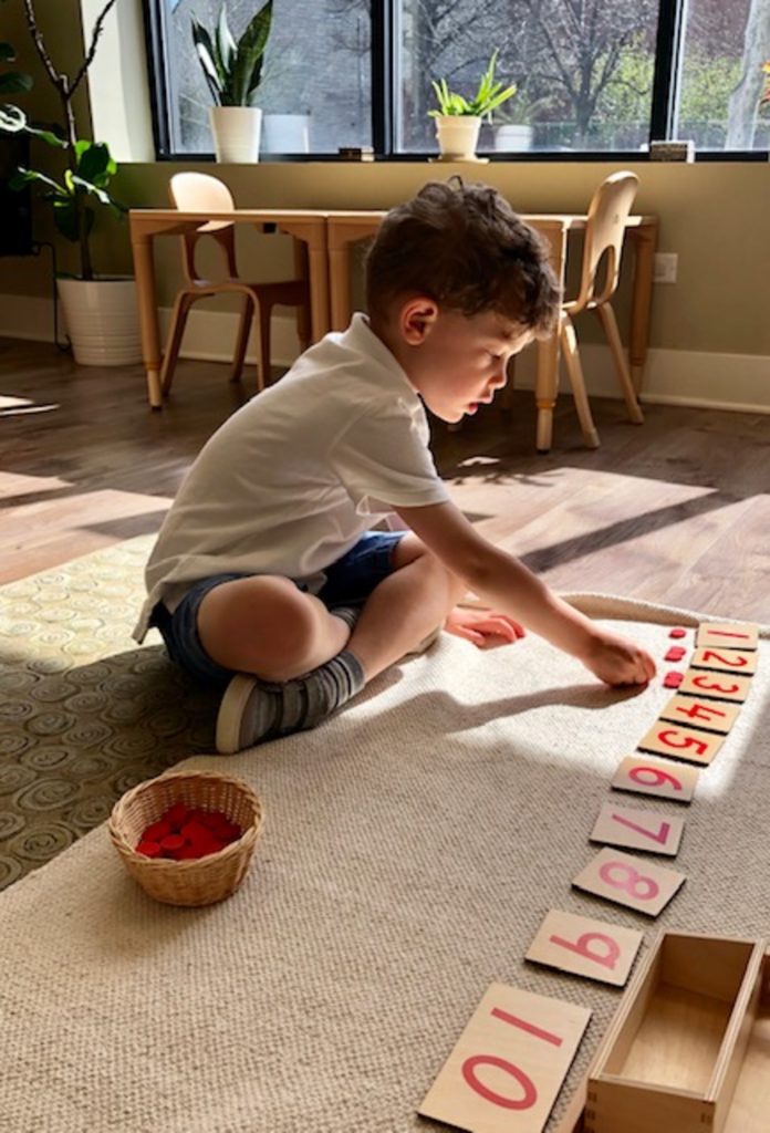 Montessori Math Exercise